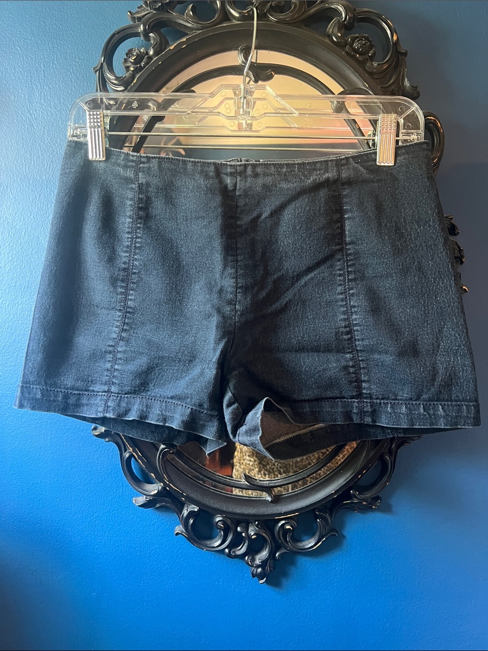 Indigo Rein Denim High-Rise Retro Style Jean Shorts
